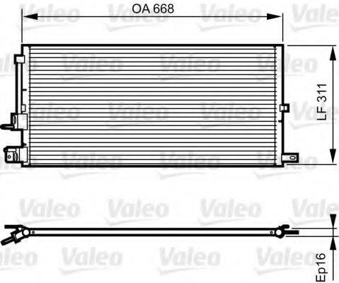 VALEO 814199 Condenser, air conditioning